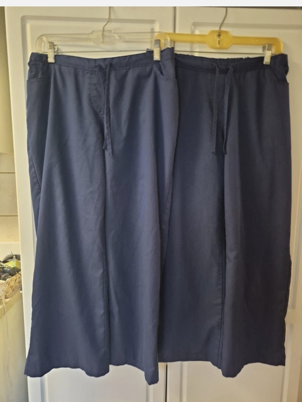 2 Pair Women's Prism Medical Scrub Pants Navy Blue Size Small
